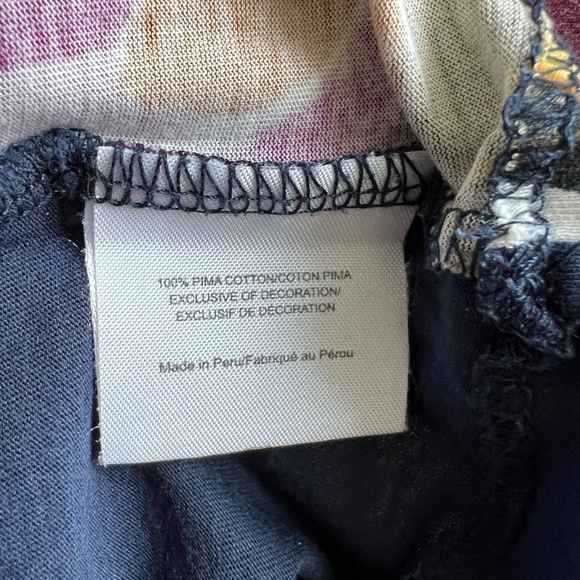 Tory Burch - Blue, Pink & Cream Floral Long Sleeve Shirt - Picture 7 of 9